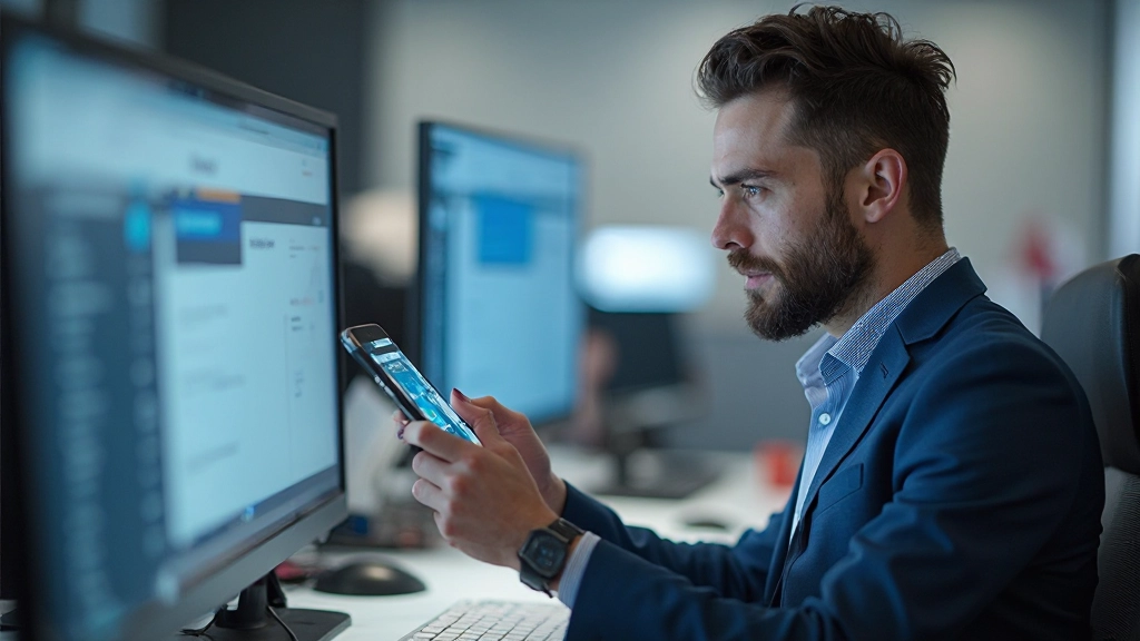 UX-tester evalueert responsieve website-ervaring op verschillende mobiele apparaten